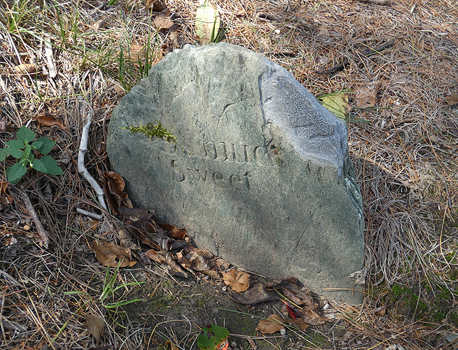 Samuel Sweet Headstone Sweet-Austin Lot Rhode Island